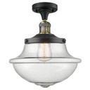 Semi-Flush Mts. Glass Down by Innovations ( 405 | 517-1CH-BAB-G544 Franklin Restoration ) 