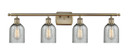 Bathroom Fixtures Four Lights by Innovations ( 405 | 516-4W-AB-G257-LED Ballston ) 