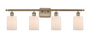 Bathroom Fixtures Four Lights by Innovations ( 405 | 516-4W-AB-G341-LED Ballston ) 