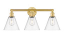 Bathroom Fixtures Three Lights by Innovations ( 405 | 616-3W-SG-GBC-82 Edison ) 