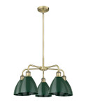 Mid. Chandeliers Glass Down by Innovations ( 405 | 516-5CR-AB-MBD-75-GR Ballston ) 