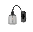Sconces Single Glass by Innovations ( 405 | 518-1W-BK-G559-5SM Ballston ) 