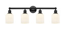 Bathroom Fixtures Four Lights by Innovations ( 405 | 616-4W-BK-G559-5GWH Edison ) 