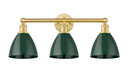 Bathroom Fixtures Three Lights by Innovations ( 405 | 616-3W-SG-MBD-75-GR Edison ) 