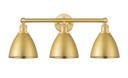 Bathroom Fixtures Three Lights by Innovations ( 405 | 616-3W-SG-MBD-75-SG Edison ) 