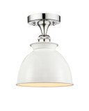 Semi-Flush Mts. Glass Down by Innovations ( 405 | 616-1F-PC-M14-W Edison ) 