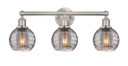 Bathroom Fixtures Three Lights by Innovations ( 405 | 616-3W-SN-G1213-6SM Edison ) 