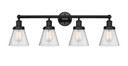 Bathroom Fixtures Four Lights by Innovations ( 405 | 616-4W-BK-G64 Edison ) 
