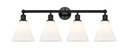 Bathroom Fixtures Four Lights by Innovations ( 405 | 616-4W-BK-GBC-81 Edison ) 