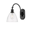 Sconces Single Glass by Innovations ( 405 | 518-1W-BK-GBD-752 Ballston ) 