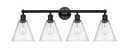 Bathroom Fixtures Four Lights by Innovations ( 405 | 616-4W-BK-GBC-84 Edison ) 
