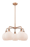 Mid. Chandeliers Glass Down by Innovations ( 405 | 516-5CR-AC-G121-8 Ballston ) 