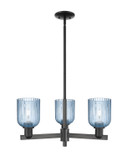 Mid. Chandeliers Glass Up by Innovations ( 405 | 716-3CR-BK-G559-5BL Arcadia ) 