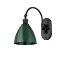 Sconces Single Glass by Innovations ( 405 | 518-1W-BK-MBD-75-GR Ballston ) 