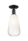 Semi-Flush Mts. Glass Down by Innovations ( 405 | 716-1C-BK-G480-6OP Arcadia ) 