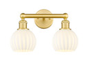 Bathroom Fixtures Two Lights by Innovations ( 405 | 616-2W-SG-G1217-6WV Edison ) 