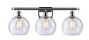Bathroom Fixtures Three Lights by Innovations ( 405 | 516-3W-PC-G124-8-LED Ballston ) 