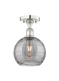 Semi-Flush Mts. Glass Down by Innovations ( 405 | 616-1F-PN-G1213-8SM Edison ) 
