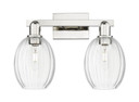Bathroom Fixtures Two Lights by Innovations ( 405 | 716-2W-PN-G459-6CL Arcadia ) 