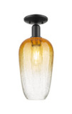 Semi-Flush Mts. Glass Down by Innovations ( 405 | 716-1C-BK-G484-7AM Arcadia ) 