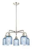 Mid. Chandeliers Glass Down by Innovations ( 405 | 516-5CR-PN-G559-5BL Downtown Urban ) 