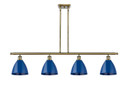 Linear/Island 4 Light + by Innovations ( 405 | 516-4I-AB-MBD-75-BL Ballston ) 