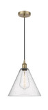 Pendants Glass Down by Innovations ( 405 | 616-1P-AB-GBC-124 Edison ) 