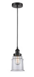 Mini Pendants Glass Down by Innovations ( 405 | 616-1PH-BK-G182 Edison ) 