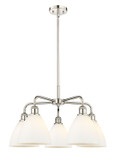Mid. Chandeliers Glass Down by Innovations ( 405 | 516-5CR-PN-GBD-751 Ballston ) 