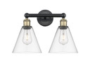 Bathroom Fixtures Two Lights by Innovations ( 405 | 616-2W-BAB-GBC-82 Edison ) 