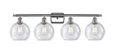 Bathroom Fixtures Four Lights by Innovations ( 405 | 516-4W-PC-G124-8 Ballston ) 