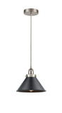 Mini Pendants Metal Shade by Innovations ( 405 | 616-1PH-SN-M10-BK Edison ) 