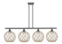 Linear/Island 4 Light + by Innovations ( 405 | 516-4I-BK-G122-10RB Ballston ) 