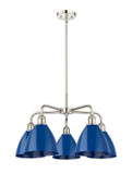 Mid. Chandeliers Metal Shade by Innovations ( 405 | 516-5CR-PN-MBD-75-BL Ballston ) 