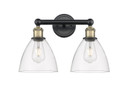 Bathroom Fixtures Two Lights by Innovations ( 405 | 616-2W-BAB-GBD-752 Edison ) 