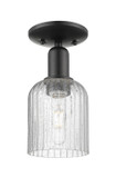 Semi-Flush Mts. Glass Down by Innovations ( 405 | 716-1C-BK-G559-5SDY Arcadia ) 
