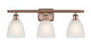 Bathroom Fixtures Three Lights by Innovations ( 405 | 516-3W-AC-G381 Ballston ) 