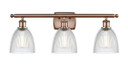 Bathroom Fixtures Three Lights by Innovations ( 405 | 516-3W-AC-G382-LED Ballston ) 