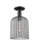 Semi-Flush Mts. Glass Down by Innovations ( 405 | 716-1C-BK-G559-8SM Arcadia ) 