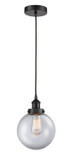 Mini Pendants Glass Down by Innovations ( 405 | 616-1PH-BK-G202-8 Edison ) 