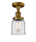 Semi-Flush Mts. Glass Down by Innovations ( 405 | 517-1CH-BB-G52-LED Franklin Restoration ) 