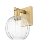 Sconces Single Glass by Innovations ( 405 | 716-1W-BB-G458-7CL Arcadia ) 