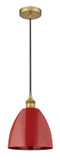 Mini Pendants Metal Shade by Innovations ( 405 | 616-1P-BB-MBD-9-RD Edison ) 