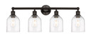 Bathroom Fixtures Four Lights by Innovations ( 405 | 616-4W-OB-G558-6CL Edison ) 