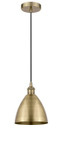 Mini Pendants Metal Shade by Innovations ( 405 | 616-1P-AB-MBD-75-AB-LED Edison ) 