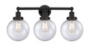 Bathroom Fixtures Three Lights by Innovations ( 405 | 616-3W-BK-G204-8 Edison ) 