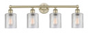 Bathroom Fixtures Four Lights by Innovations ( 405 | 616-4W-AB-G112 Edison ) 