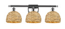 Bathroom Fixtures Three Lights by Innovations ( 405 | 516-3W-PC-RBD-8-NAT Ballston ) 