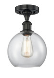 Semi-Flush Mts. Glass Down by Innovations ( 405 | 616-1F-BK-G122-8 Edison ) 