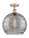 Semi-Flush Mts. Glass Down by Innovations ( 405 | 616-1F-AC-G1213-14SM Edison ) 